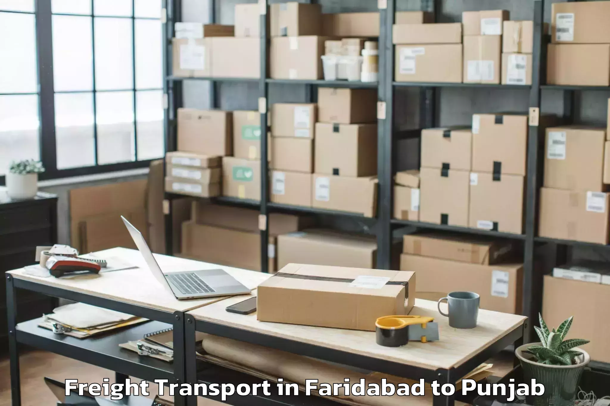 Easy Faridabad to Rampura Phul Freight Transport Booking